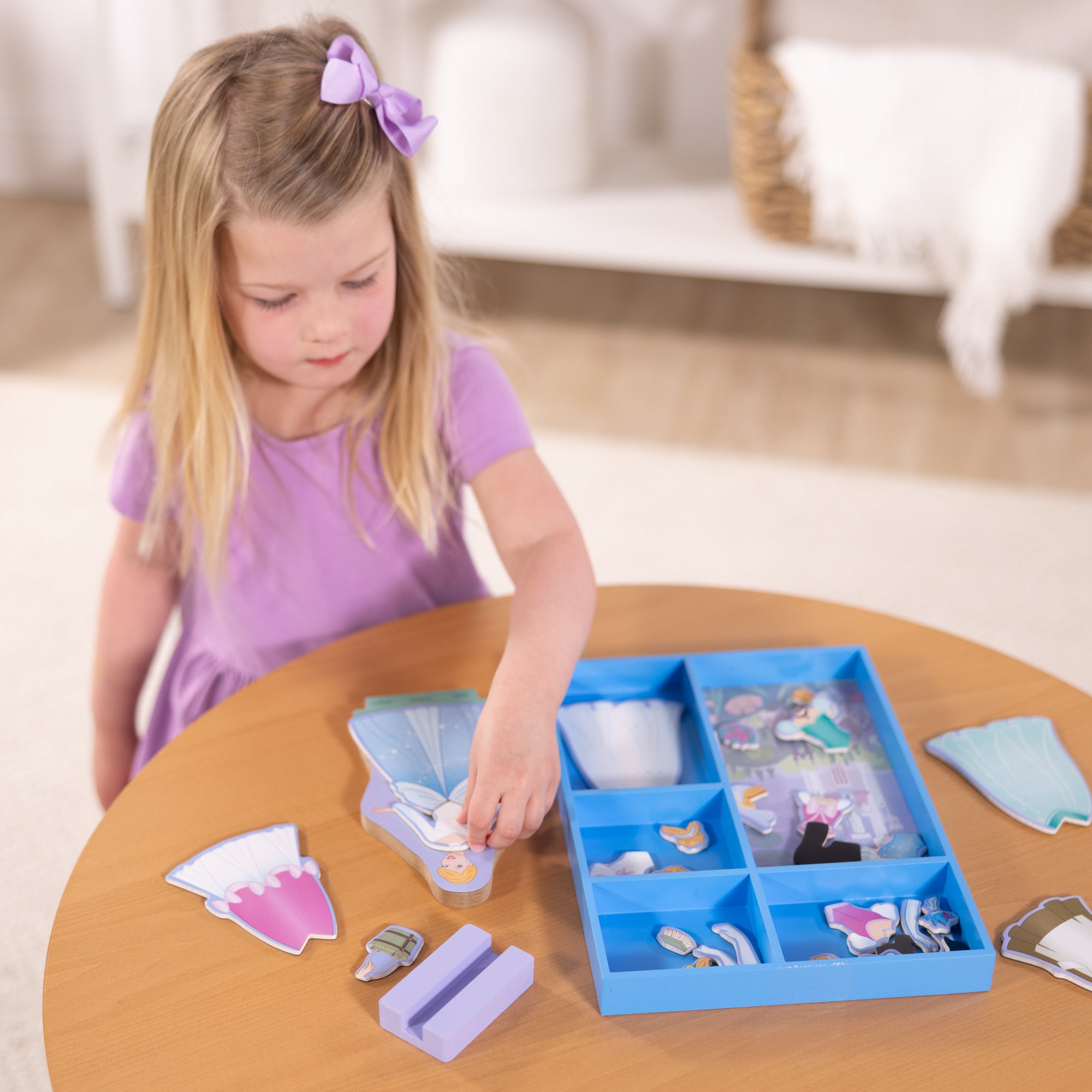 Melissa & Doug Disney Princess Cinderella Wooden Magnetic Dress-Up - Image 2