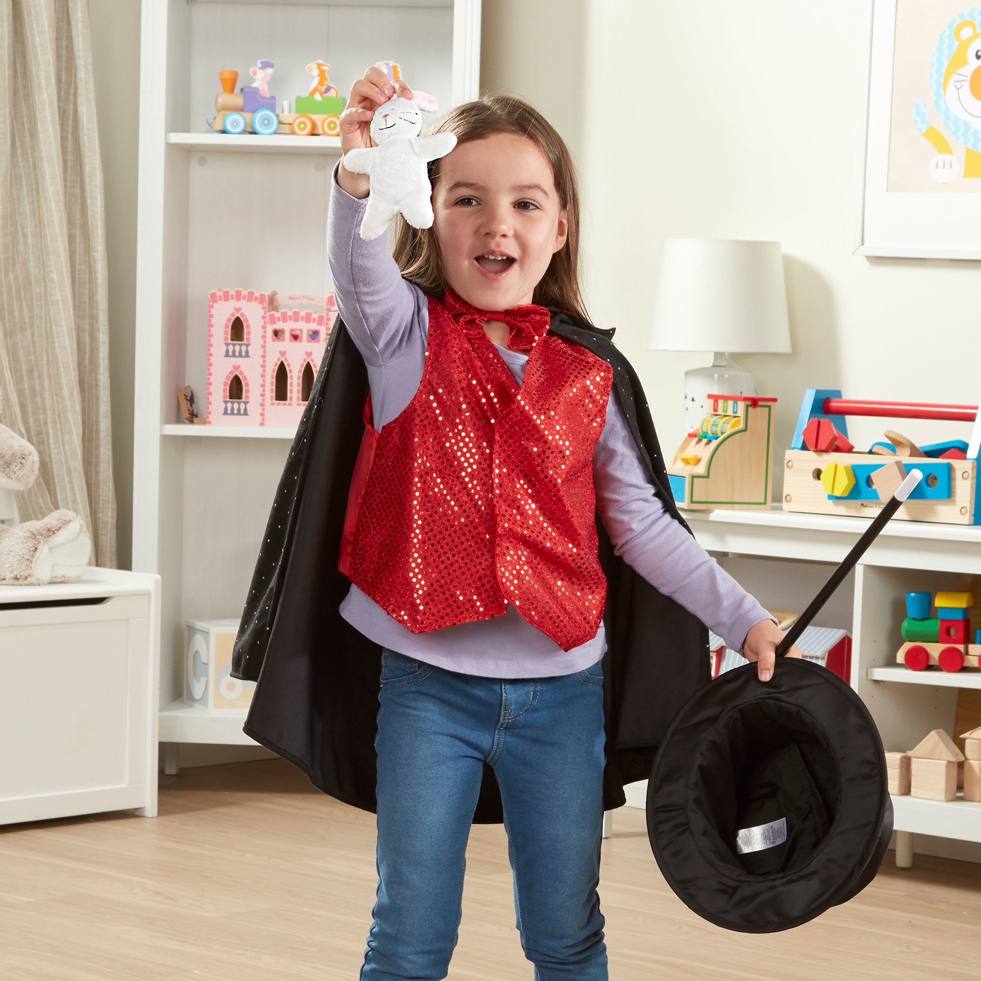 Melissa & Doug Magician Costume Role Play Set - Image 7