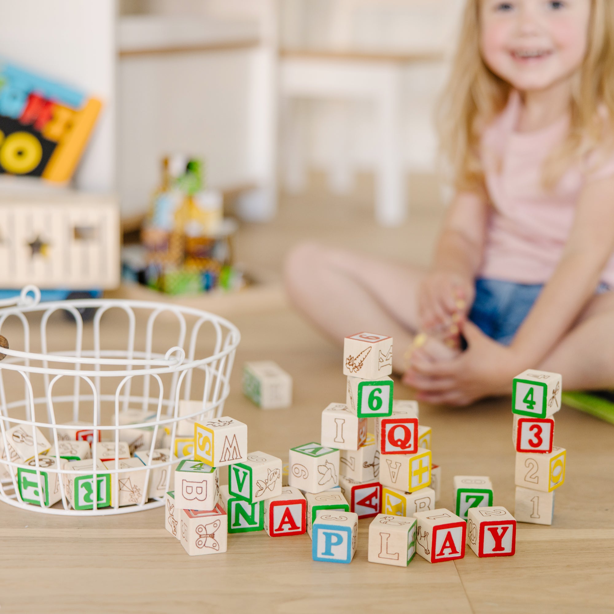Melissa & Doug Wooden ABC/123 Blocks - Image 10