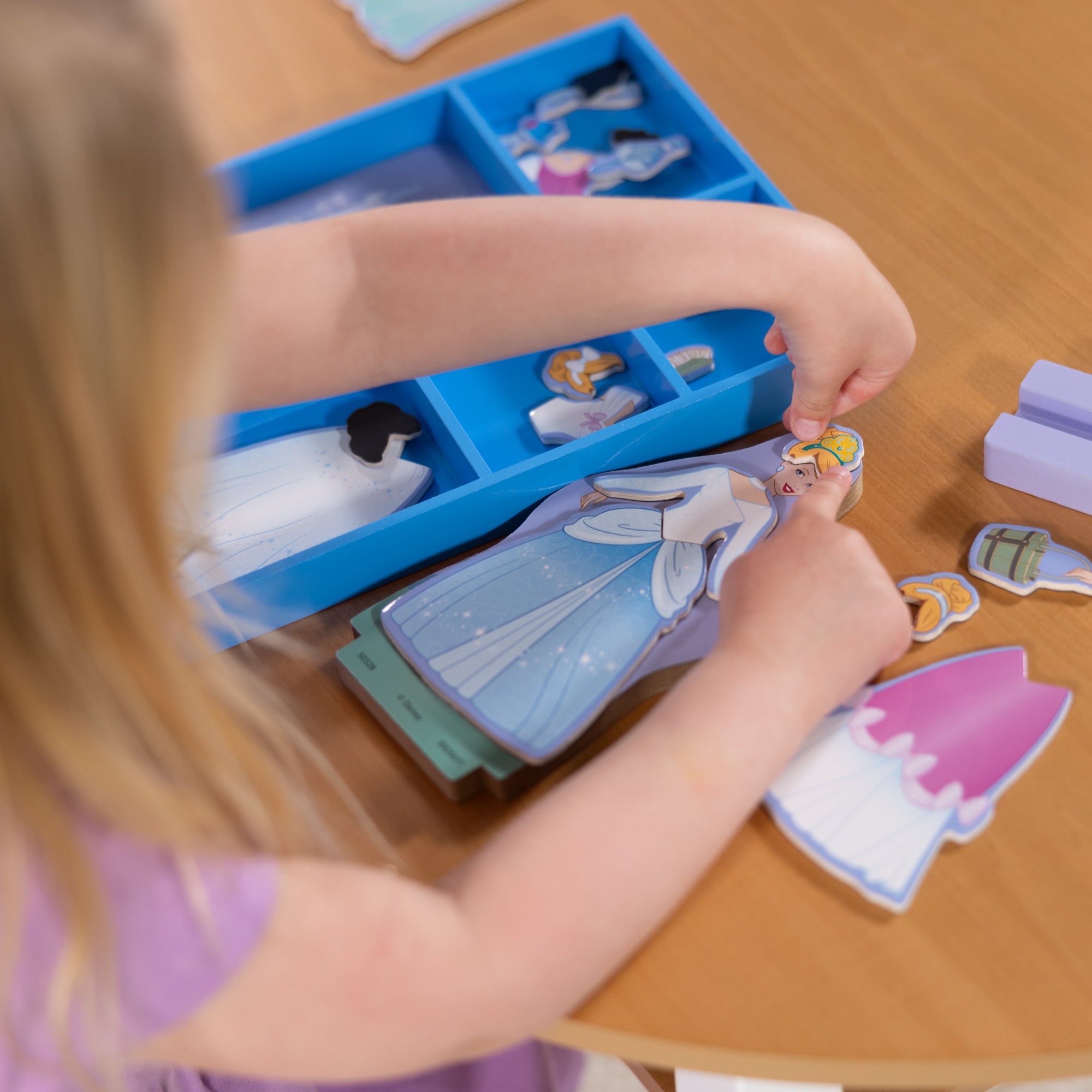Melissa & Doug Disney Princess Cinderella Wooden Magnetic Dress-Up - Image 6