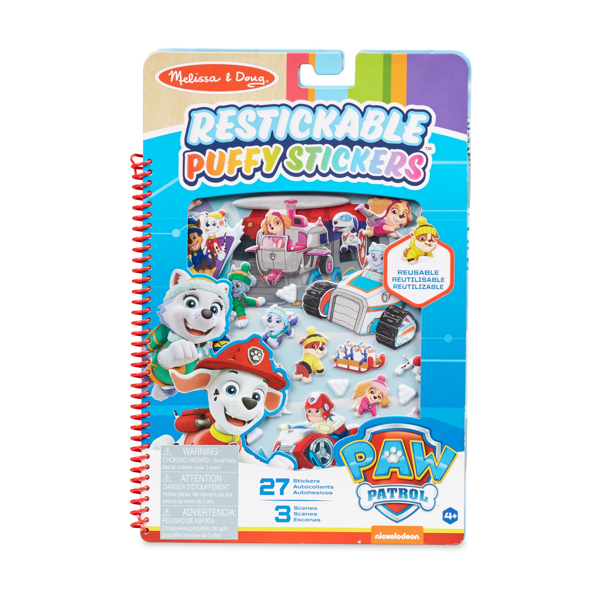 Melissa & Doug PAW Patrol Restickable Puffy Stickers - Jake's Mountain