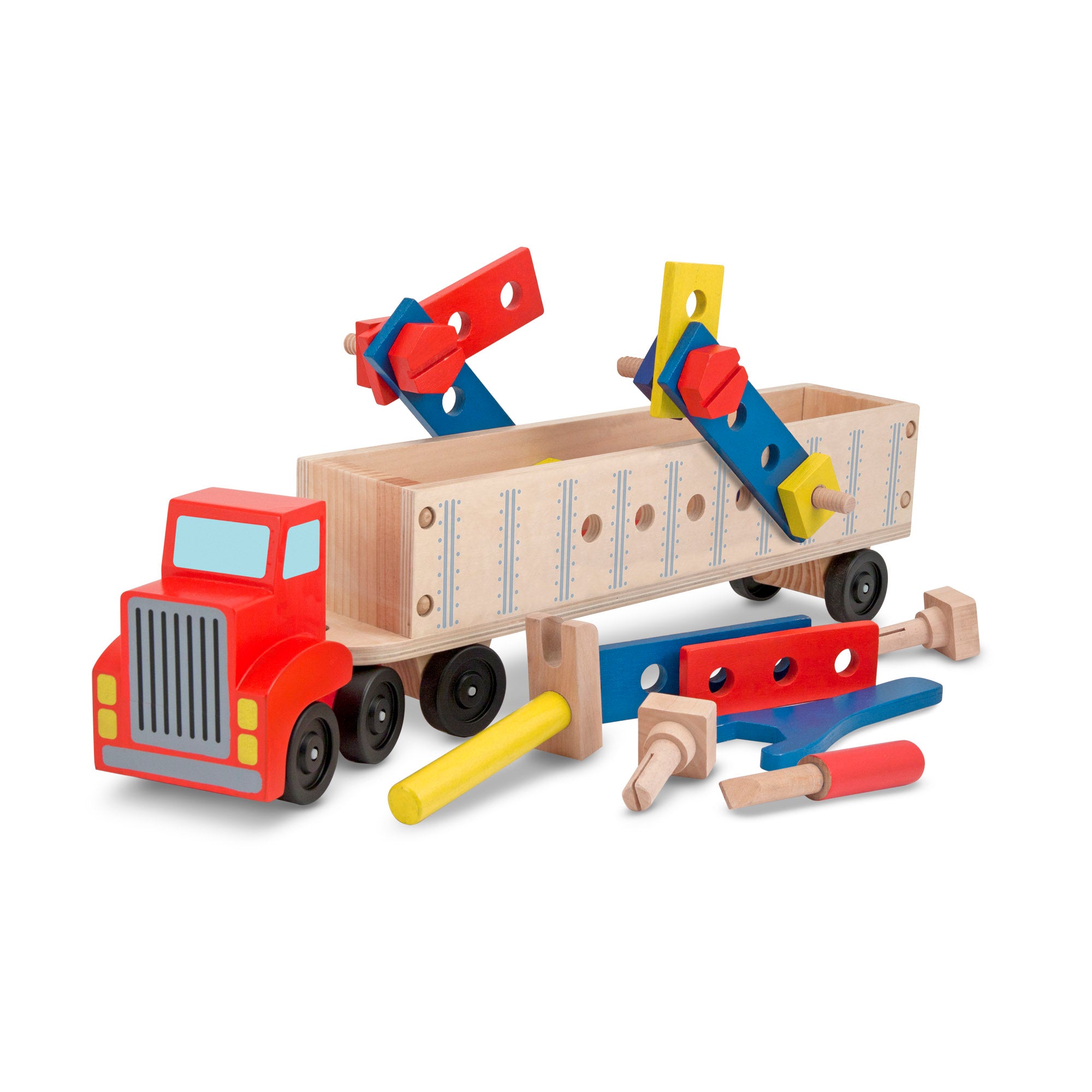 Melissa & Doug Wooden Big Rig Building Set