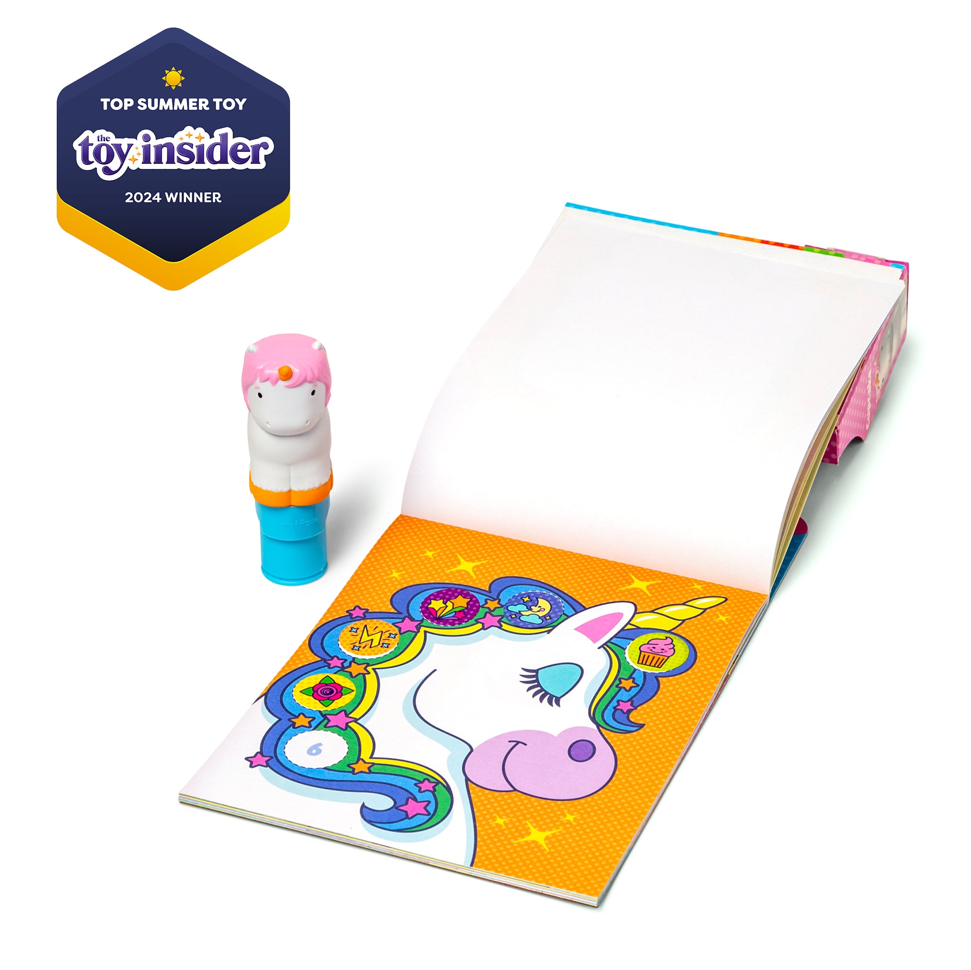 Melissa & Doug Sticker WOW!? Activity Pad & Sticker Stamper - Unicorn - Image 4
