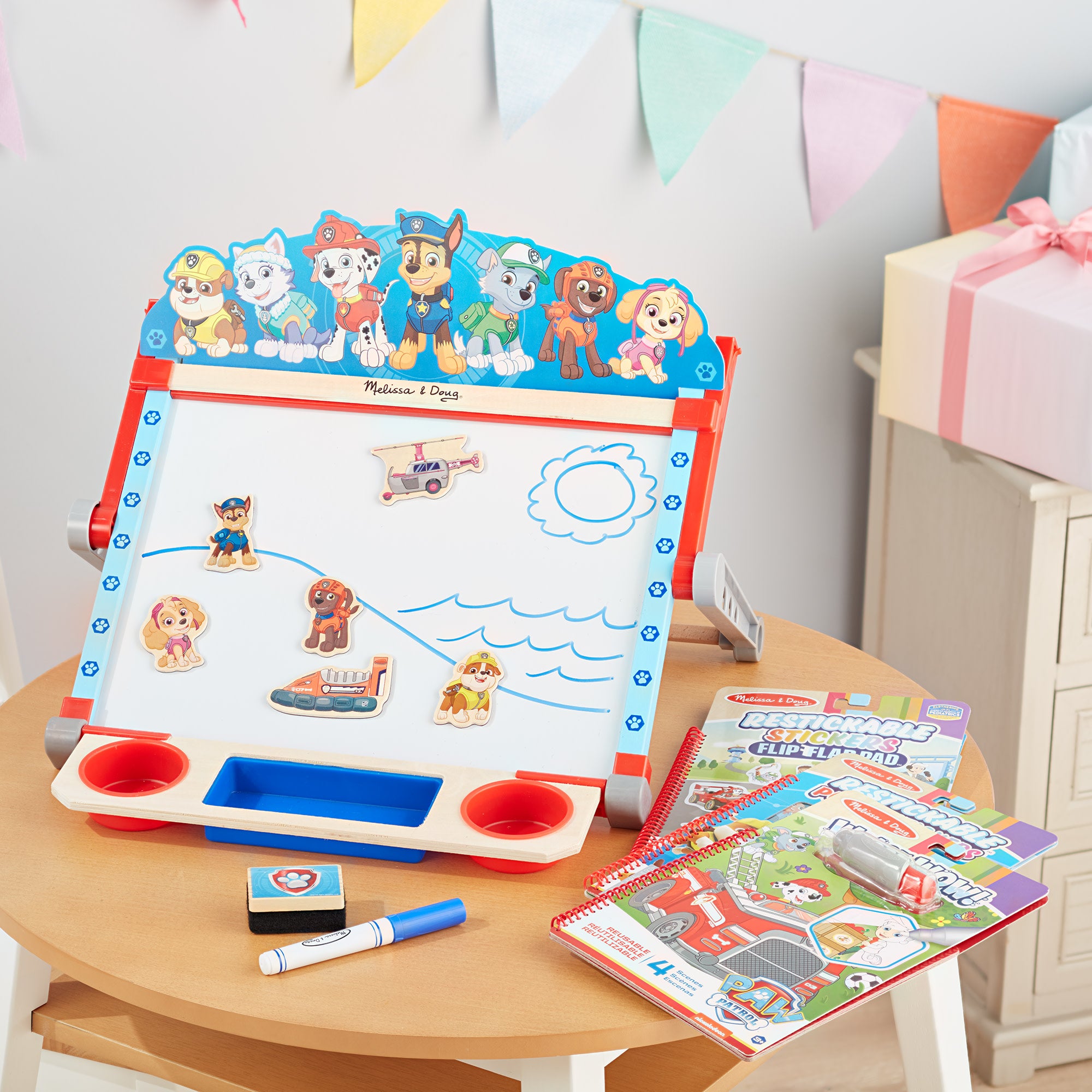 Melissa & Doug PAW Patrol Wooden Tabletop Art Center - Image 7