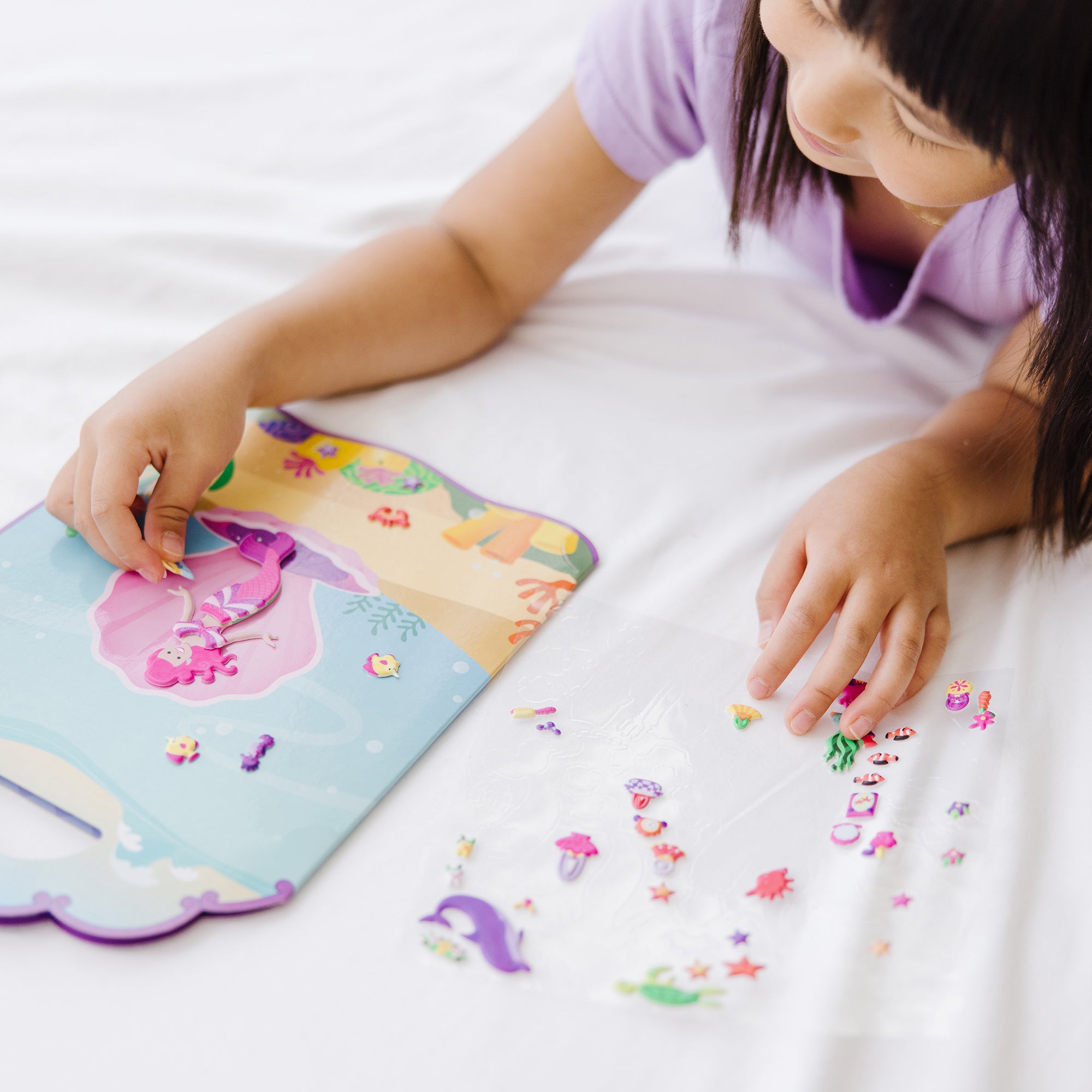 Melissa & Doug Puffy Sticker Play Set - Mermaid - Image 10