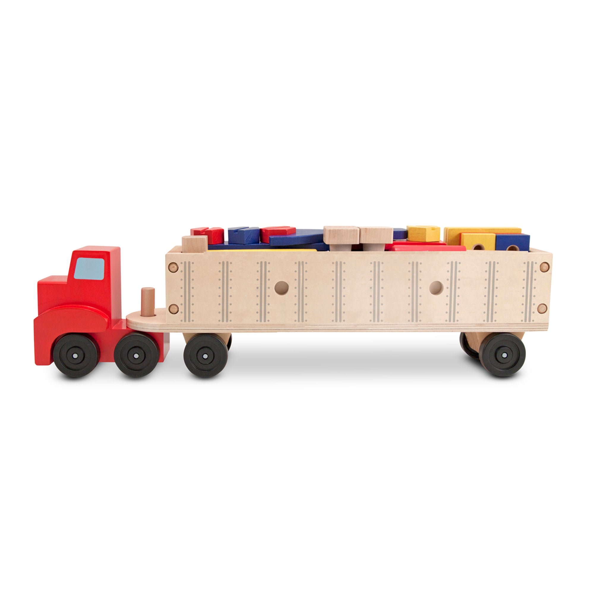 Melissa & Doug Wooden Big Rig Building Set - Image 4
