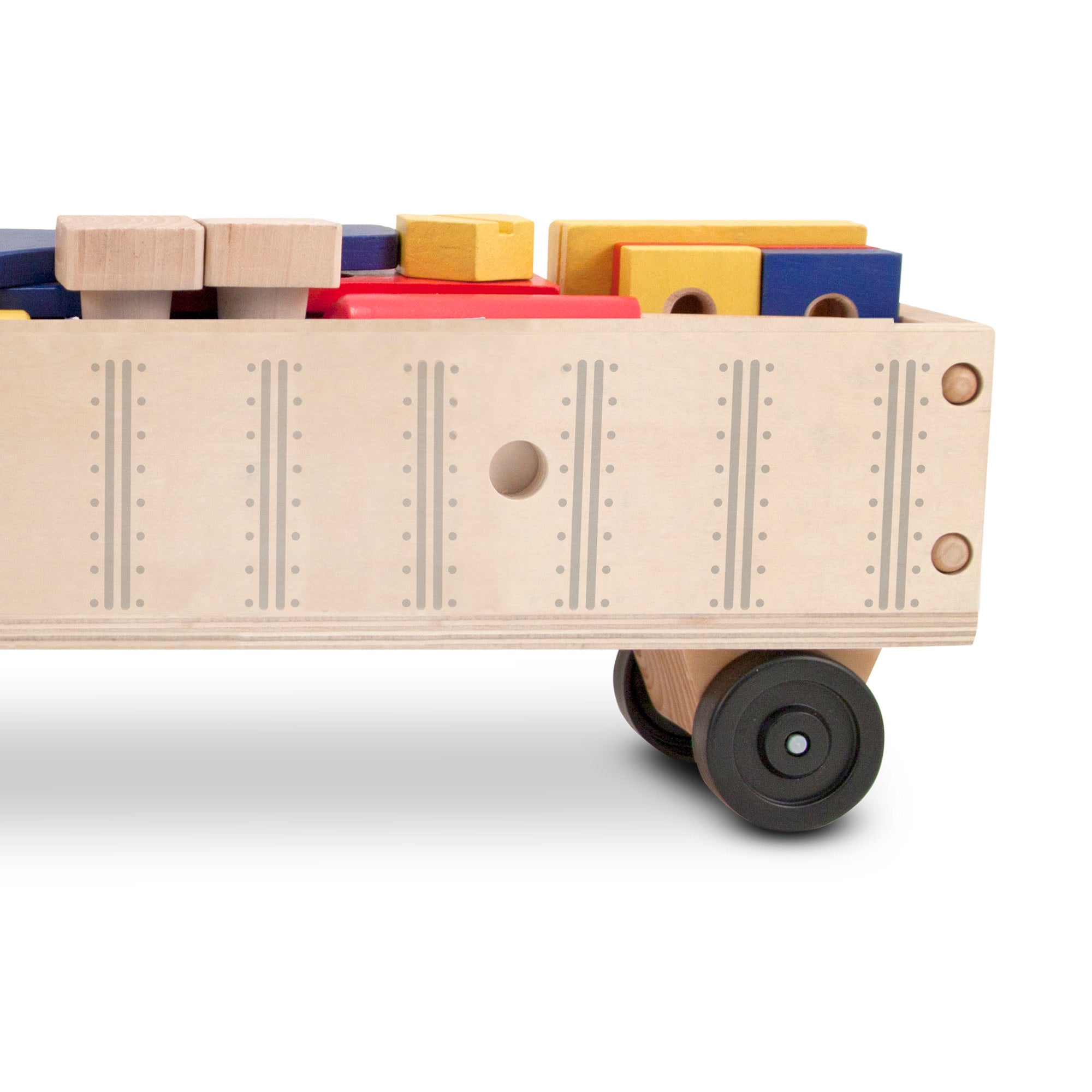 Melissa & Doug Wooden Big Rig Building Set - Image 9