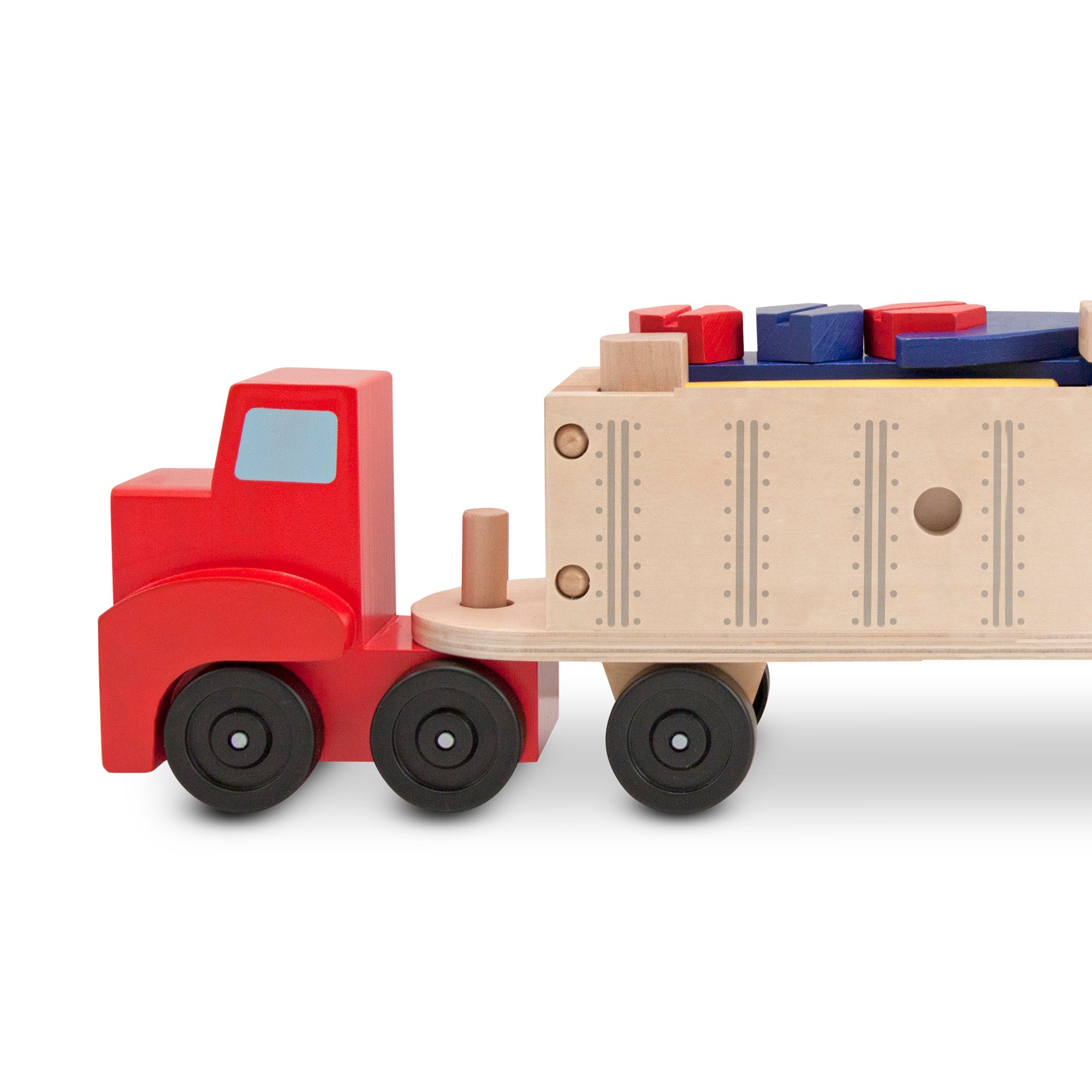 Melissa & Doug Wooden Big Rig Building Set - Image 7