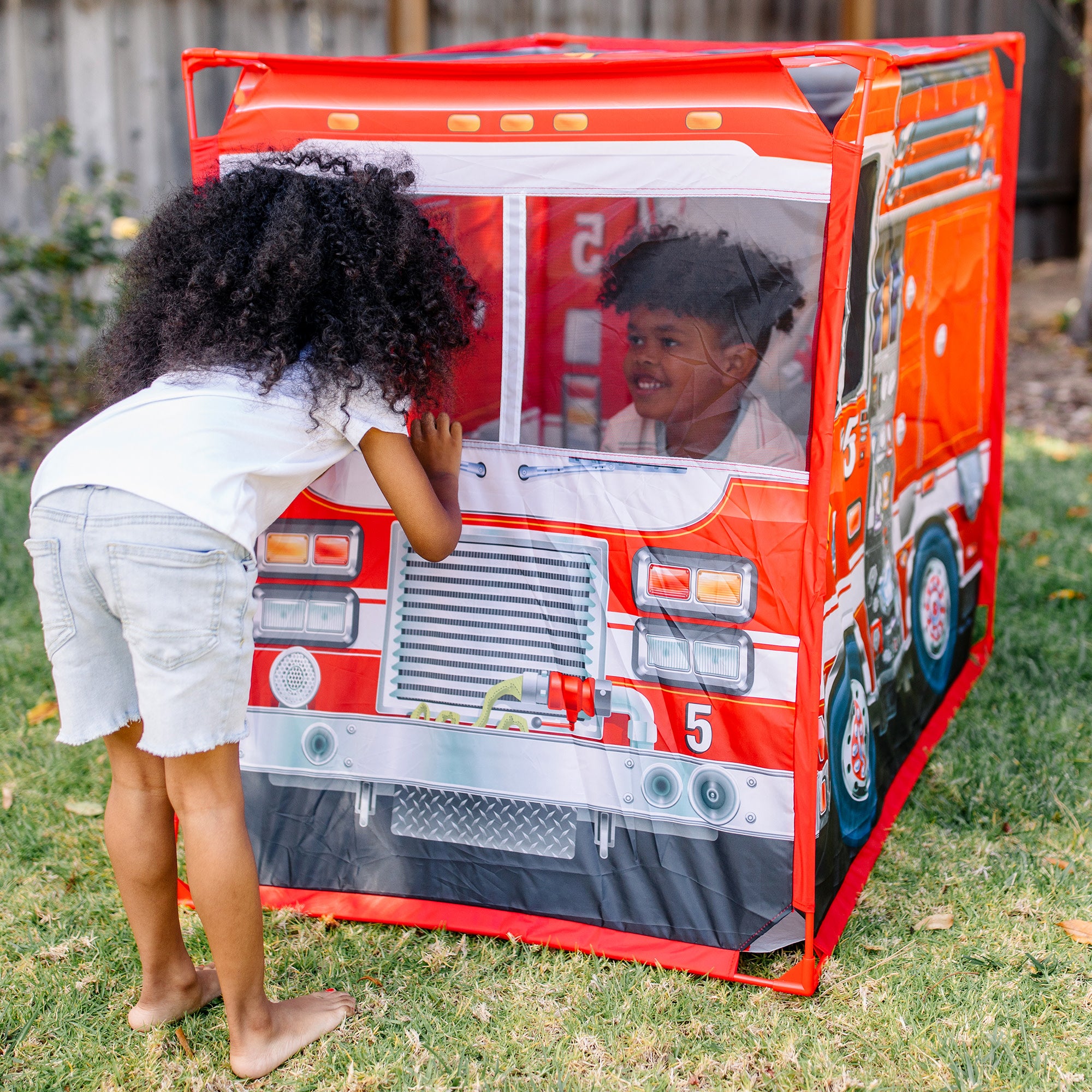 Melissa & Doug Fire Truck Play Tent - Image 2
