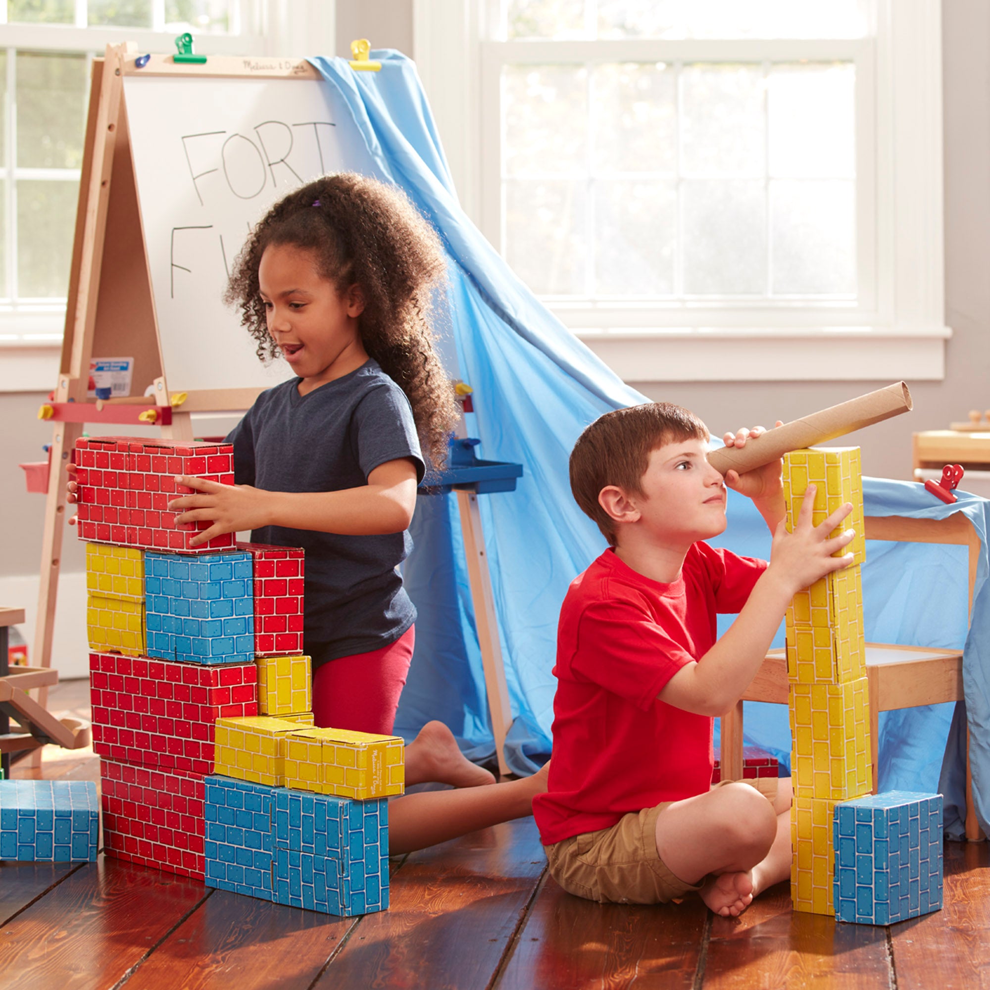 Melissa & Doug Deluxe Jumbo Cardboard Blocks - 40 Pieces - Image 10