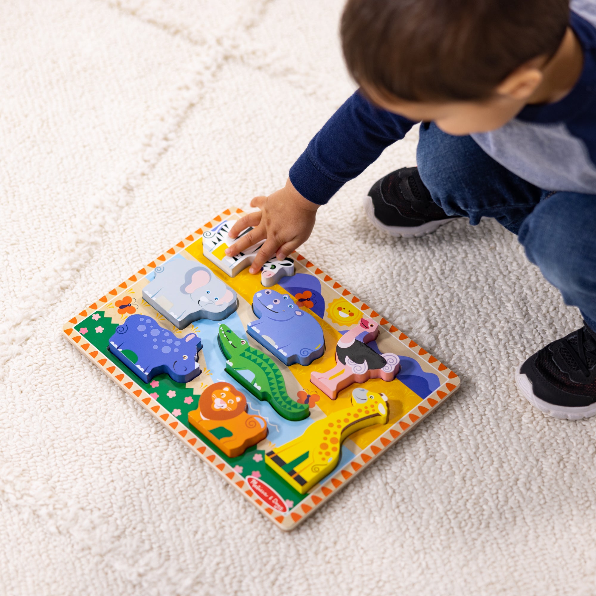 Melissa & Doug Safari Chunky Puzzle - 8 Pieces - Image 10