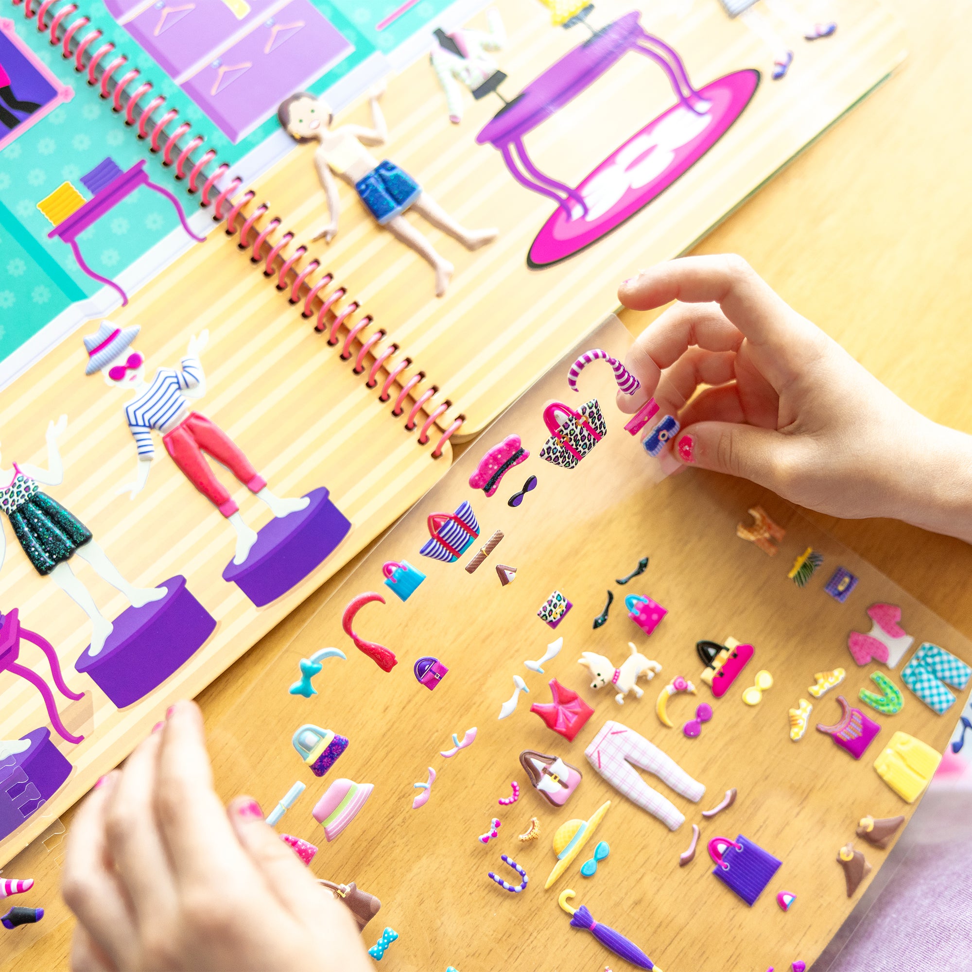 Melissa & Doug Puffy Sticker Activity Book - Day of Glamour - Image 8