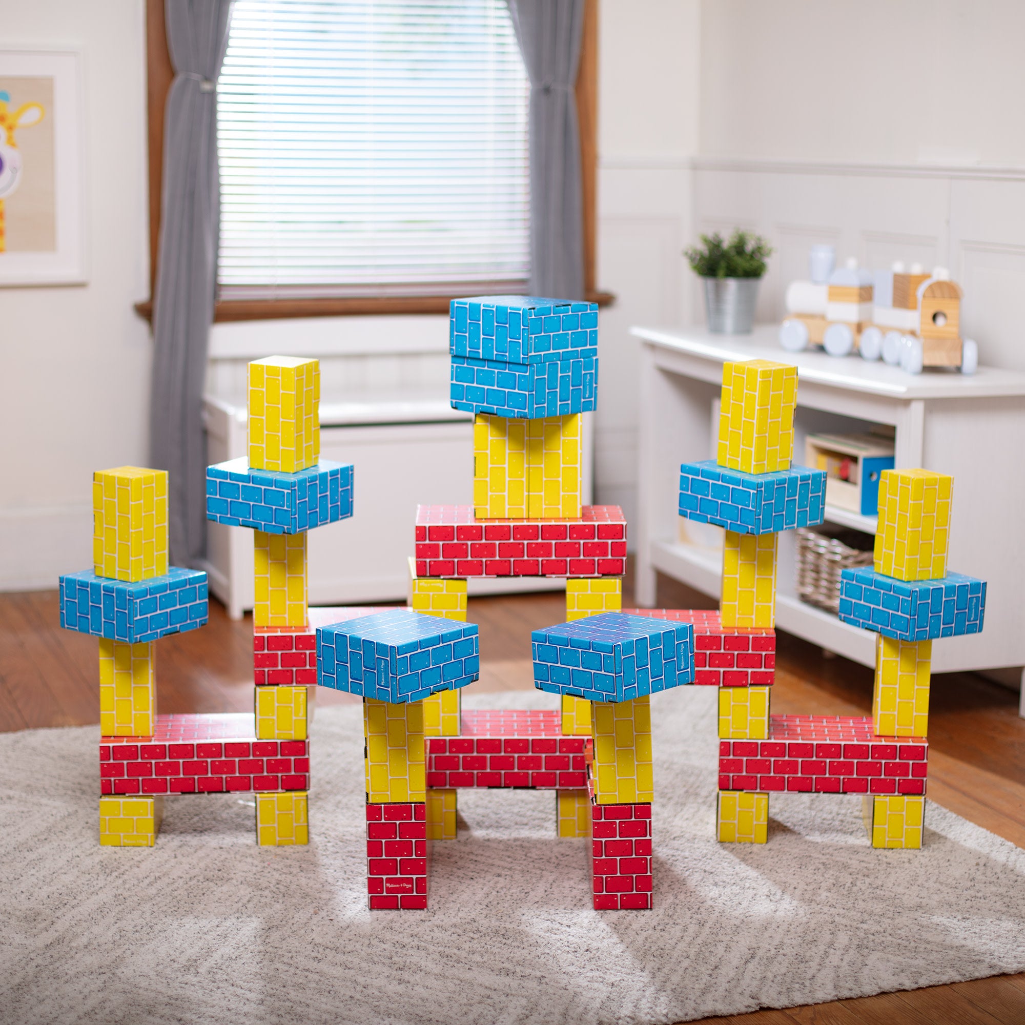 Melissa & Doug Deluxe Jumbo Cardboard Blocks - 40 Pieces - Image 9