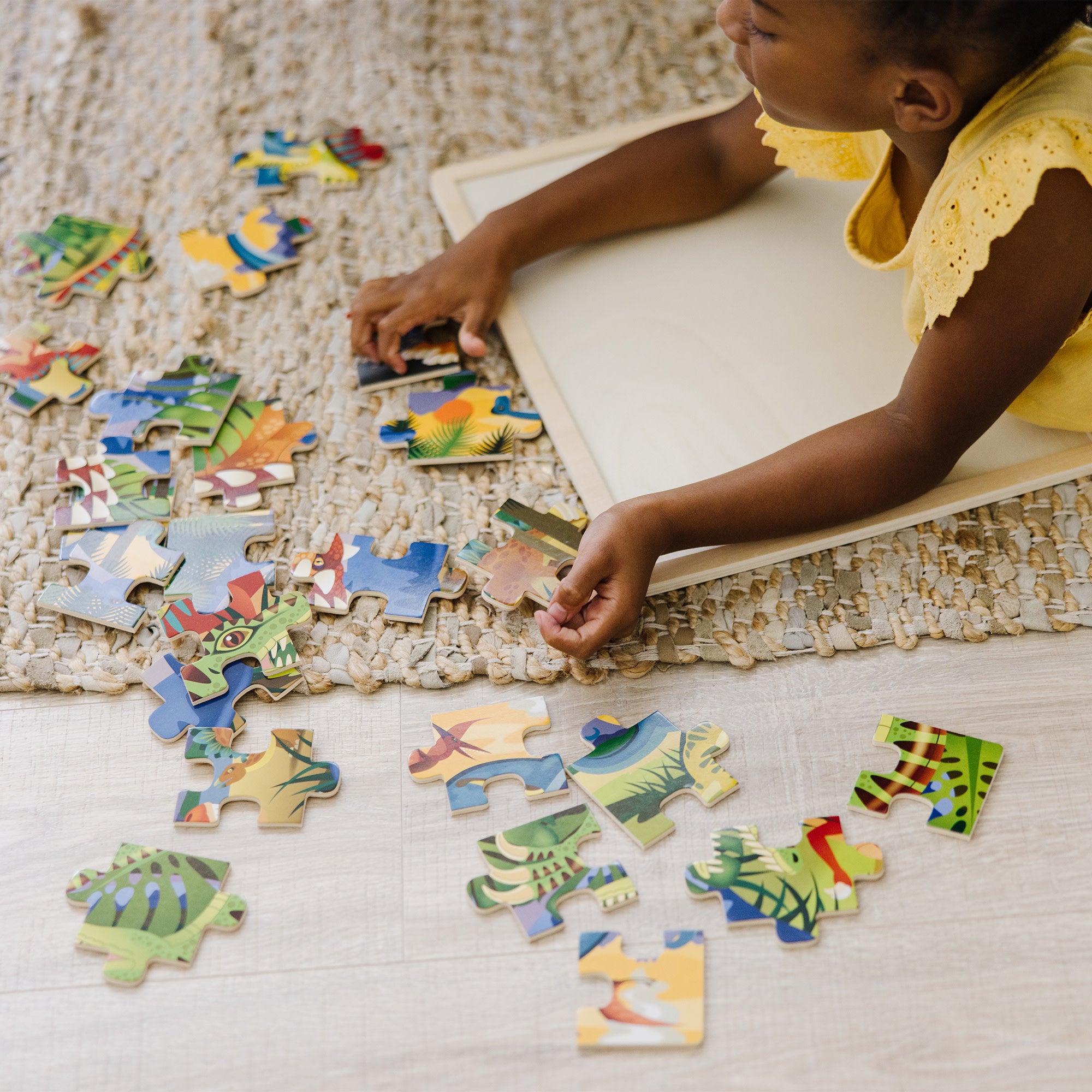 Melissa & Doug Dinosaur Wooden Jigsaw Puzzle - 24 Pieces - Image 5
