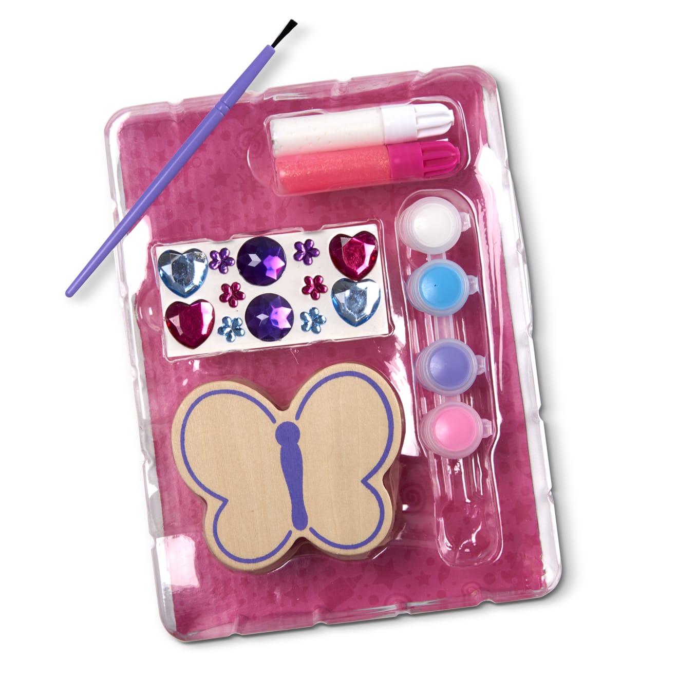 Melissa & Doug Created by Me! Butterfly Box Wooden Craft Kit - Image 5