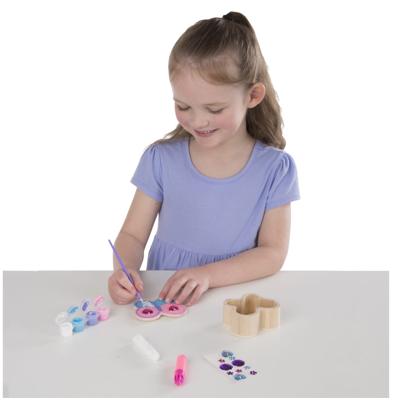 Melissa & Doug Created by Me! Butterfly Box Wooden Craft Kit - Image 8