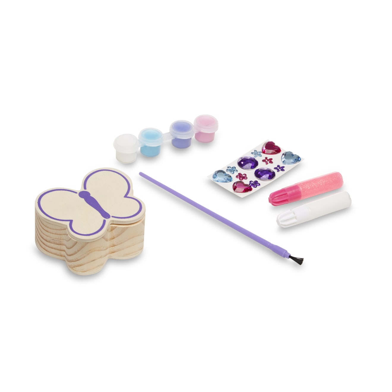 Melissa & Doug Created by Me! Butterfly Box Wooden Craft Kit - Image 9