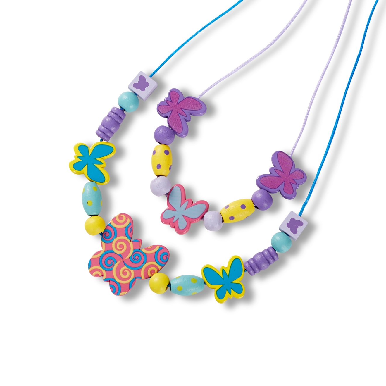 Melissa & Doug Created by Me! Butterfly Beads Wooden Bead Kit - Image 4