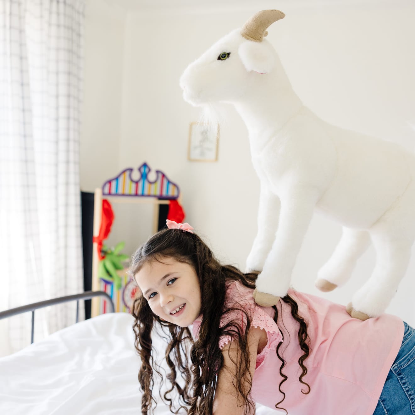 Melissa & Doug Lifelike Plush Goat - Image 5