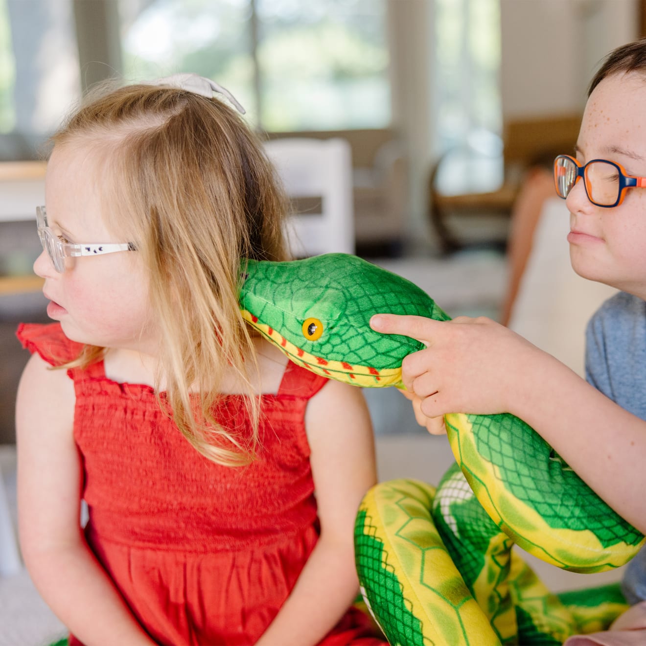 Melissa & Doug Snake Jumbo Stuffed Animal - Image 6