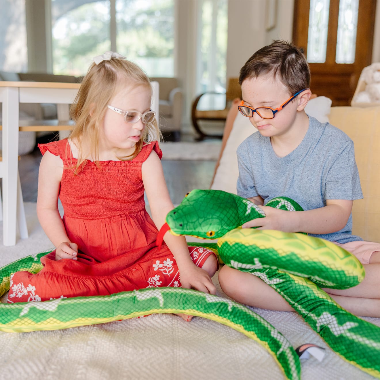 Melissa & Doug Snake Jumbo Stuffed Animal - Image 7
