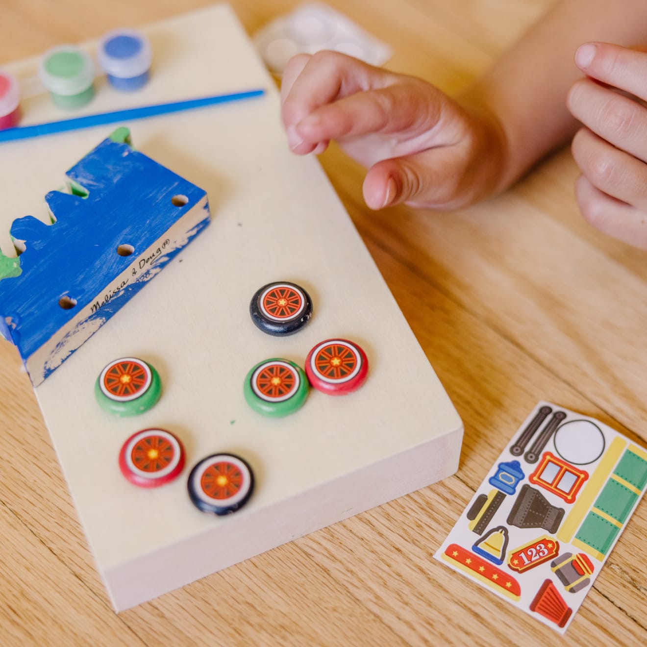 Melissa & Doug Created by Me! Train Wooden Craft Kit - Image 5
