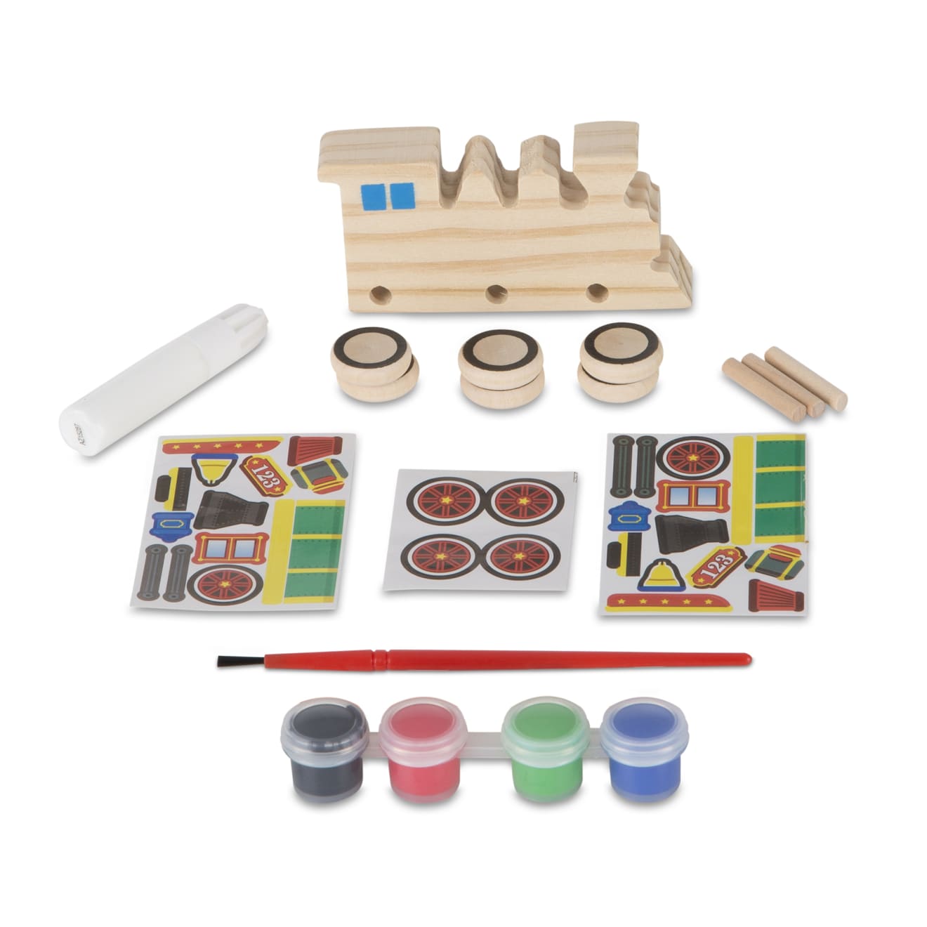 Melissa & Doug Created by Me! Train Wooden Craft Kit - Image 3