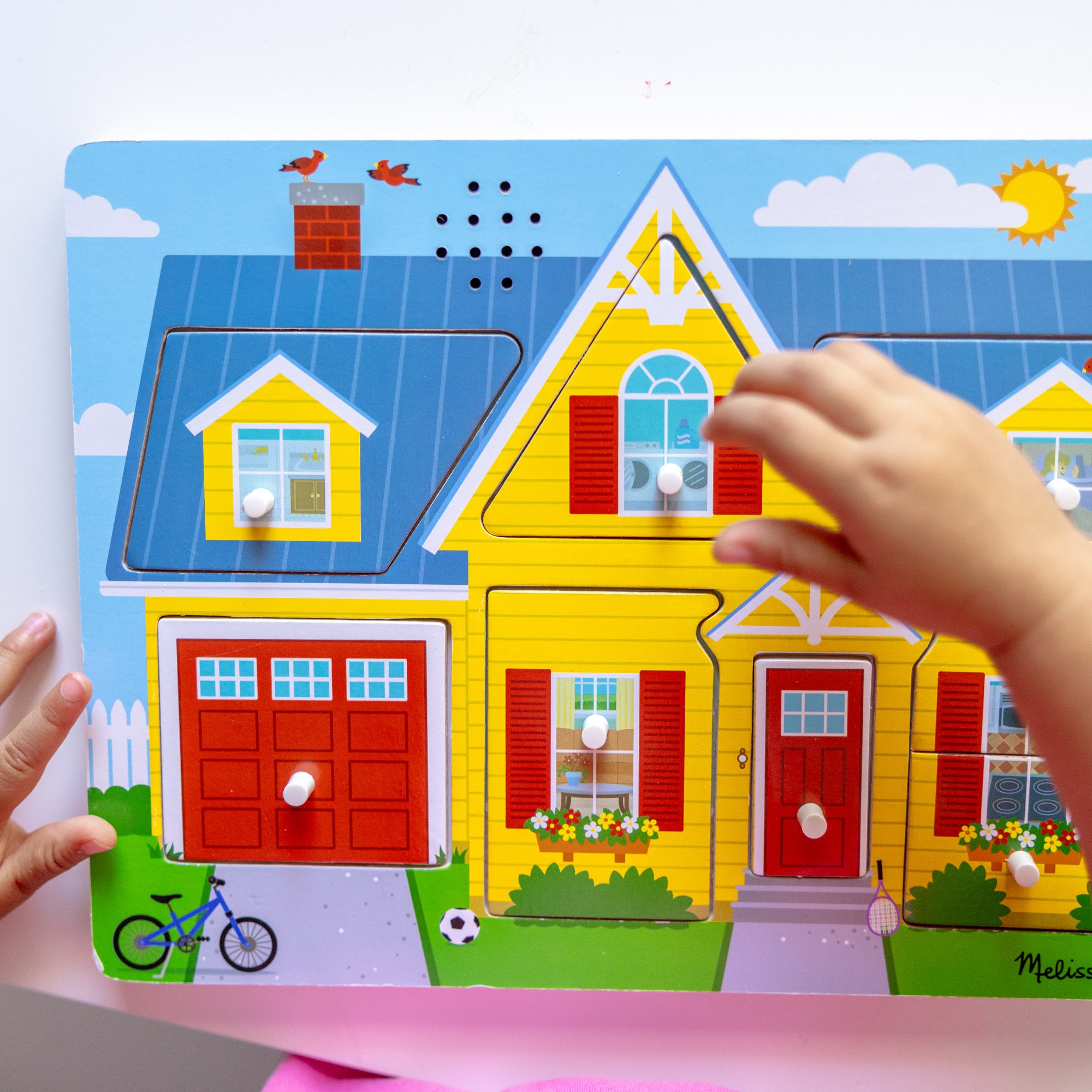 Melissa & Doug Around the House Sound Puzzle - 8 Pieces - Image 2