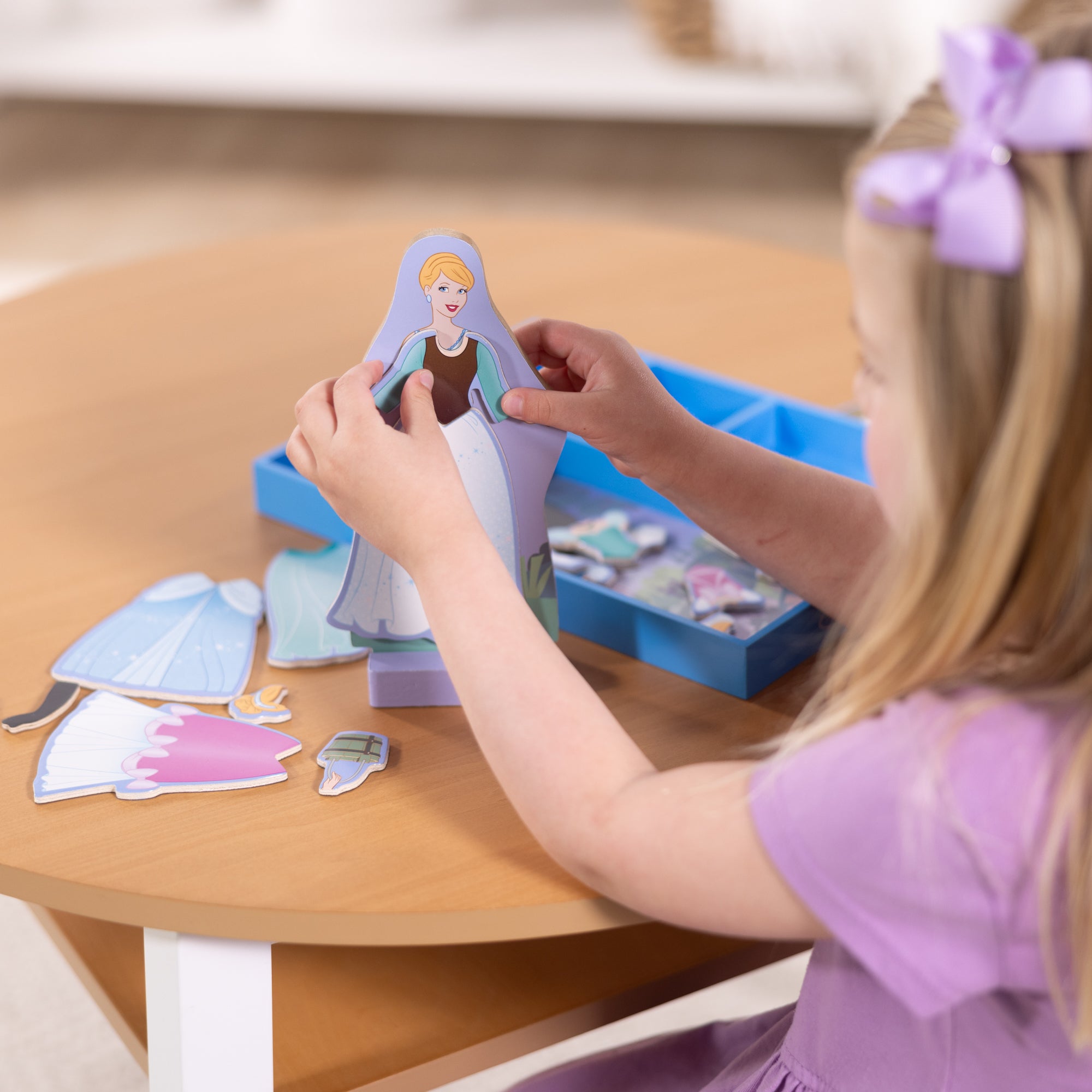 Melissa & Doug Disney Princess Cinderella Wooden Magnetic Dress-Up - Image 8