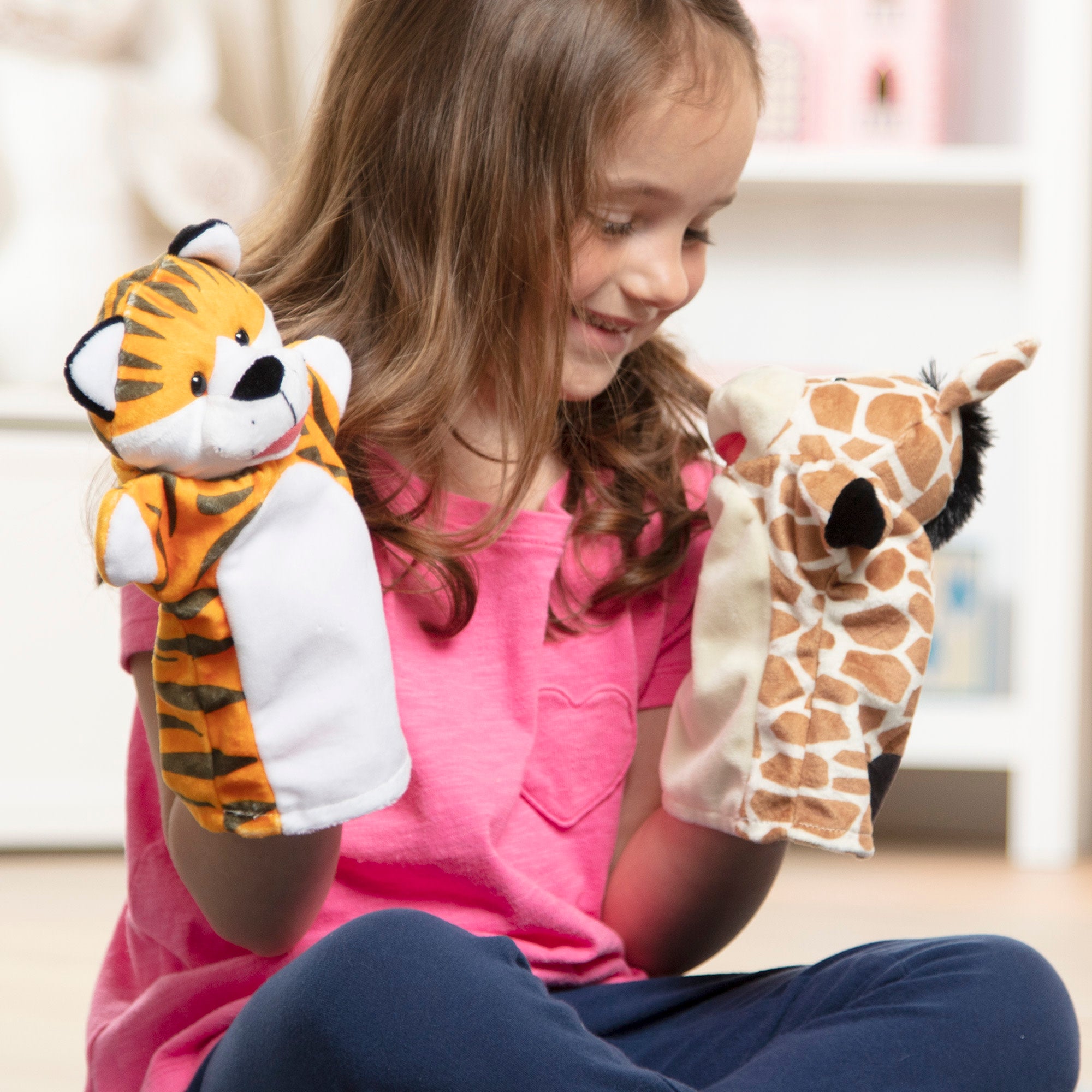 Melissa & Doug Zoo Friends Hand Puppets - Image 2