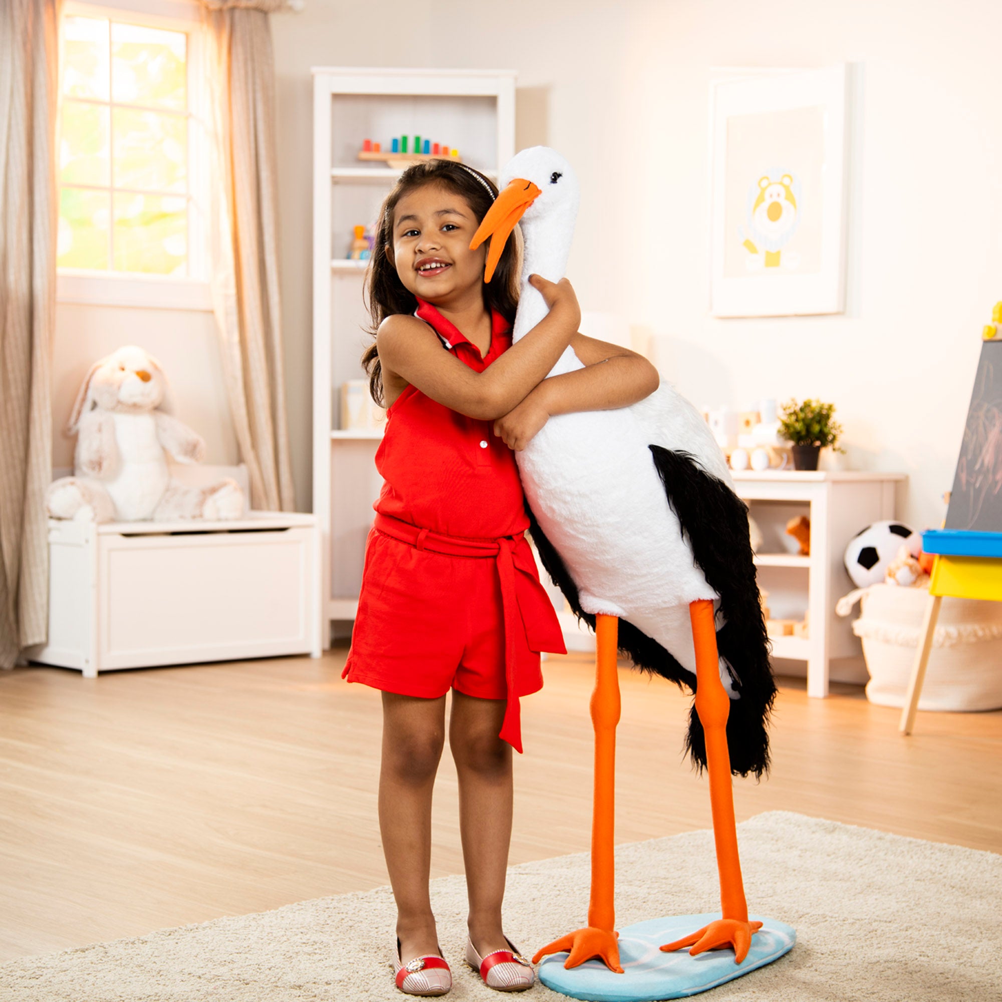 Melissa & Doug Lifelike Plush Stork - Image 7