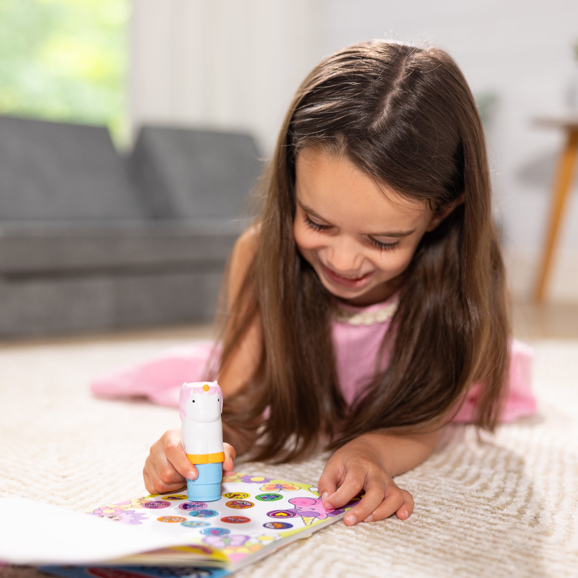 Melissa & Doug Sticker WOW!? Activity Pad & Sticker Stamper - Unicorn - Image 5