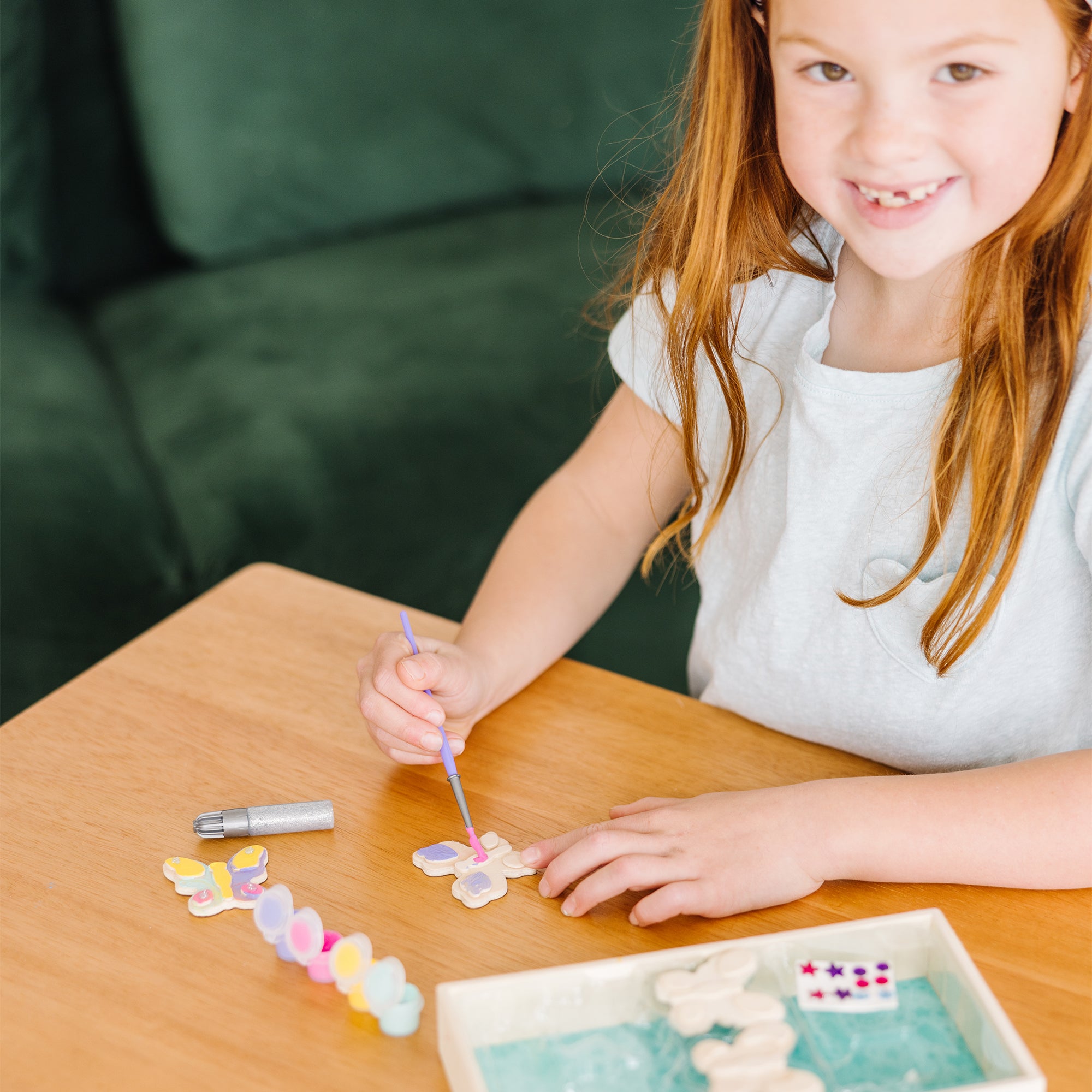 Melissa & Doug Created by Me! Wooden Butterfly Magnets Craft Kit - Image 10