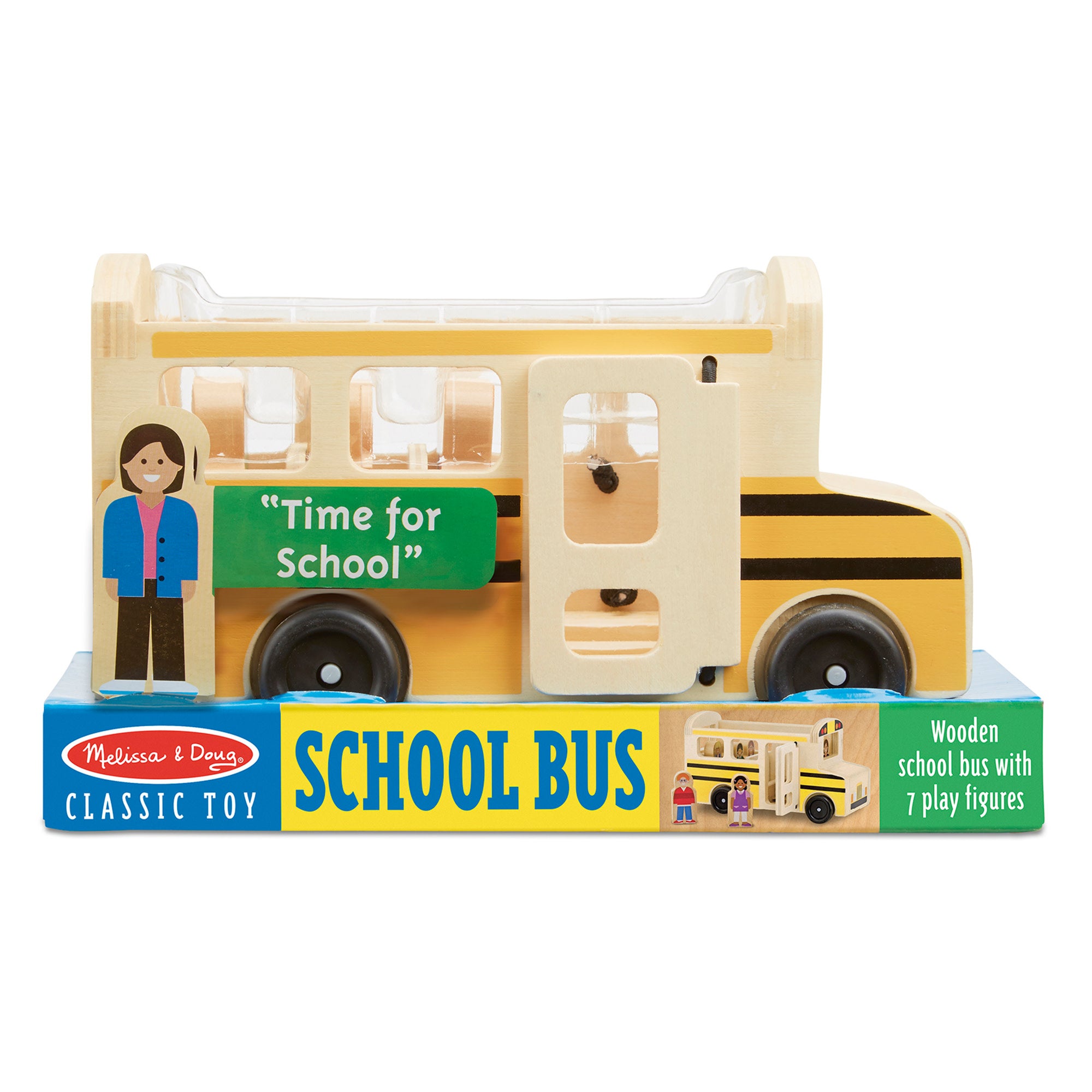 Melissa & Doug Wooden School Bus - Image 3