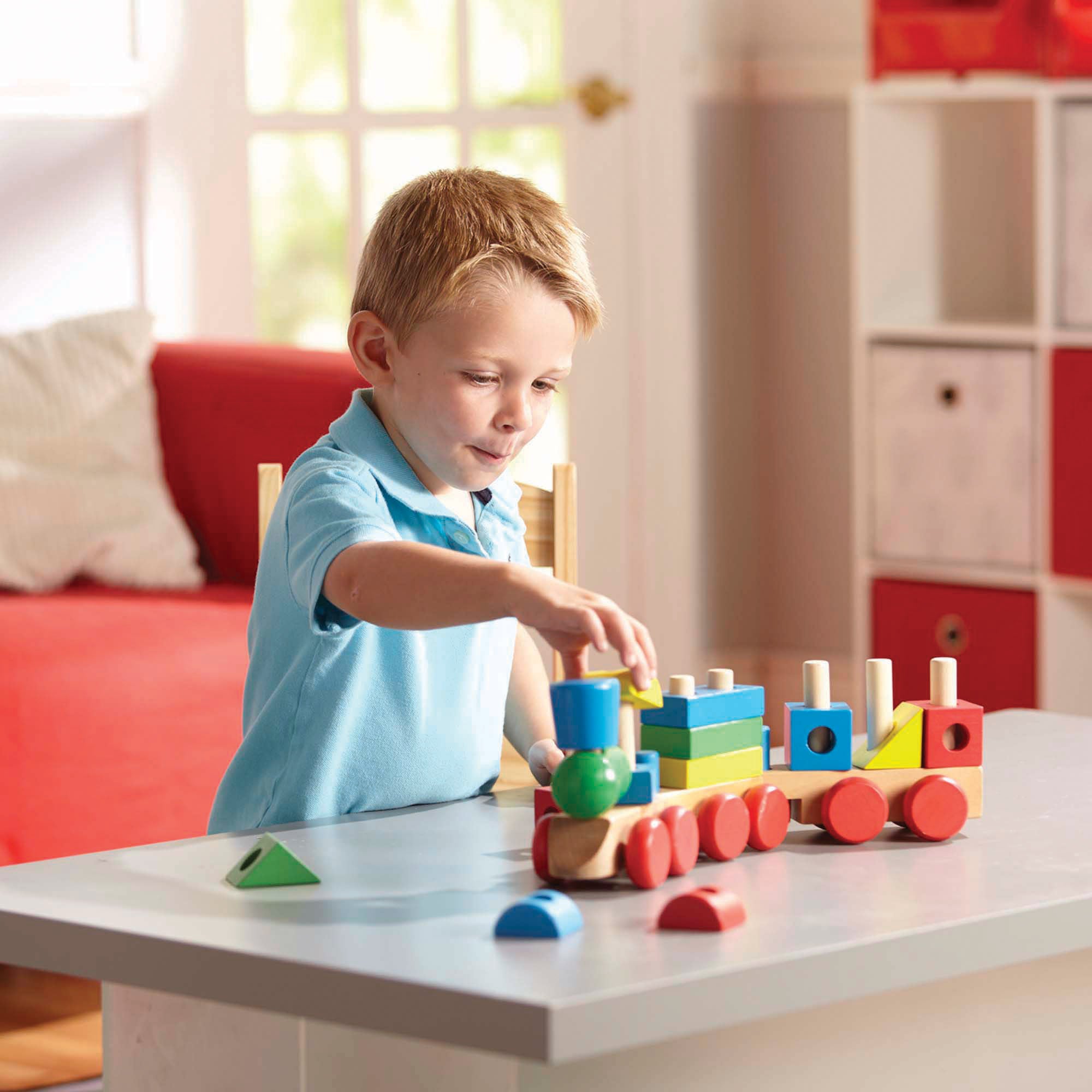 Melissa & Doug Stacking Train Toddler Toy - Image 8